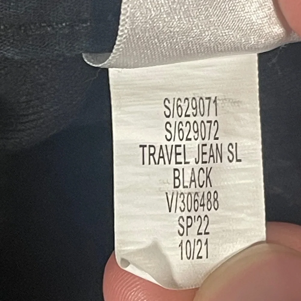 Banana‎ Republic Travel Jean Slim Black Stretch Pants Mens 32x30